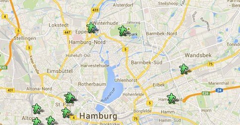 Public viewing in Hamburg zur WM 2014